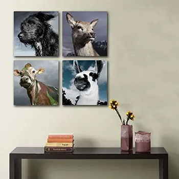 Wall Art Picture Cute Animals Dog Kangaroo Cattle & Alpaca Canvas Prints Modern Abstract Paintings Artwork for Room Decoration
Wall Art Picture Cute Animals Dog Kangaroo Cattle & Alpaca Canvas Prints Modern Abstract Paintings Artwork for Room Decoration