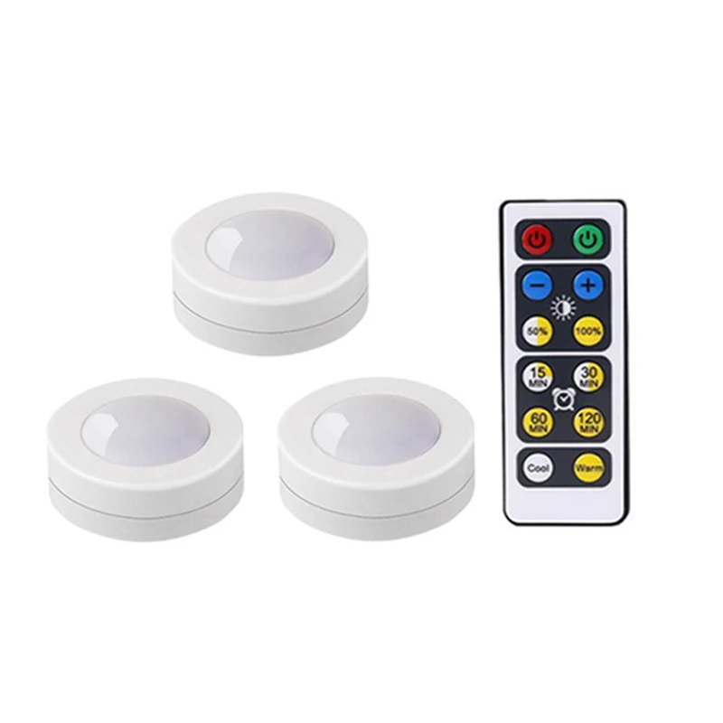 Xsky LED Under Cabinet Light Double Color Changing Dimmable Puck Night Lights Touch Sensor LED Kitchen Closet Lamp 12Key Remote
Xsky LED Under Cabinet Light Double Color Changing Dimmable Puck Night Lights Touch Sensor LED Kitchen Closet Lamp 12Key Remote