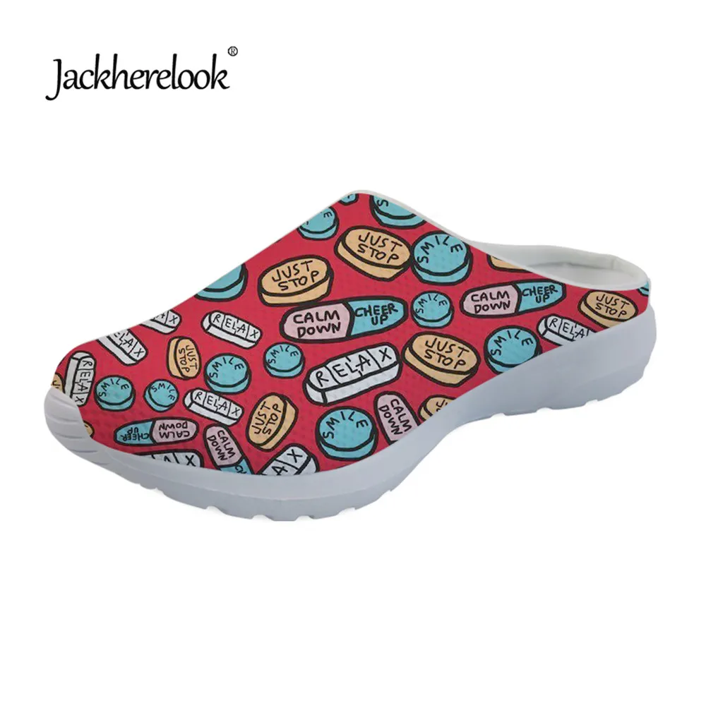 Jackherelook Cartoon Pharmacy Pattern Ladies Sandals Casual Summer Fashion Comfortable Mesh Beach Sandals for Women Home Slip-on
Jackherelook Cartoon Pharmacy Pattern Ladies Sandals Casual Summer Fashion Comfortable Mesh Beach Sandals for Women Home Slip-on