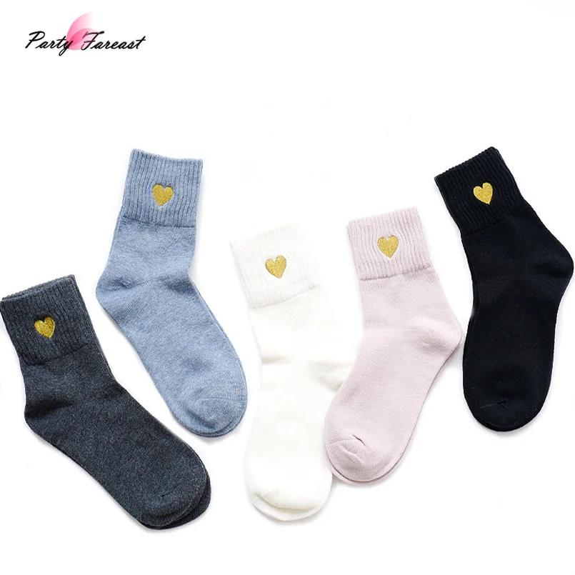 PF Cotton Cute Socks Red Gold Heart Solid Color Casual Short Women's Socks Calzini Funny Socks for Girls Calcetines Mujer WZ001
PF Cotton Cute Socks Red Gold Heart Solid Color Casual Short Women's Socks Calzini Funny Socks for Girls Calcetines Mujer WZ001