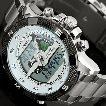 NEW Top Luxury Brand Men Sports Watches Men's Quartz Analog LED Clock Male Army Military Wrist Watch Relogio Masculino
NEW Top Luxury Brand Men Sports Watches Men's Quartz Analog LED Clock Male Army Military Wrist Watch Relogio Masculino