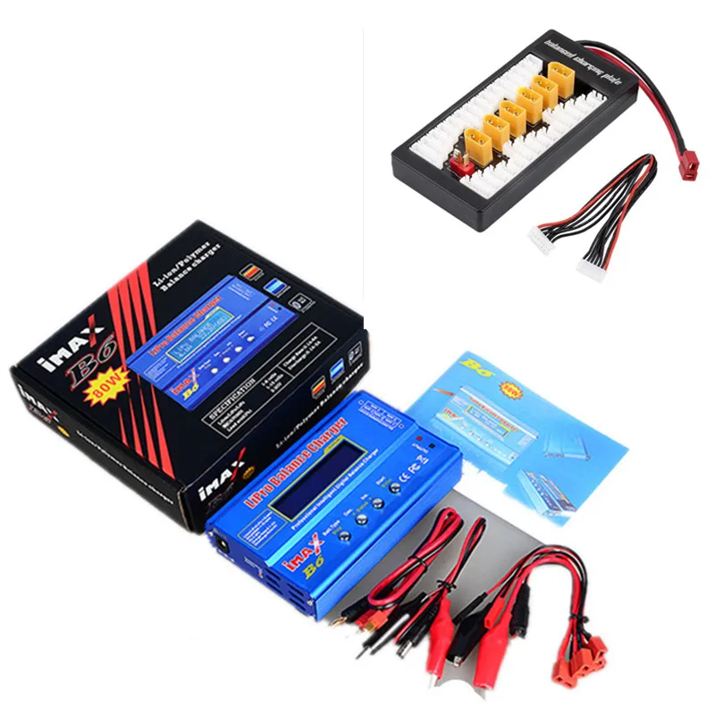 New iMAX B6 LCD Screen Digital RC Lipo NiMh Battery Balance Charger +B6AC Lipo Charging XT60 / T Plug Adaptor Board 2-6S
New iMAX B6 LCD Screen Digital RC Lipo NiMh Battery Balance Charger +B6AC Lipo Charging XT60 / T Plug Adaptor Board 2-6S