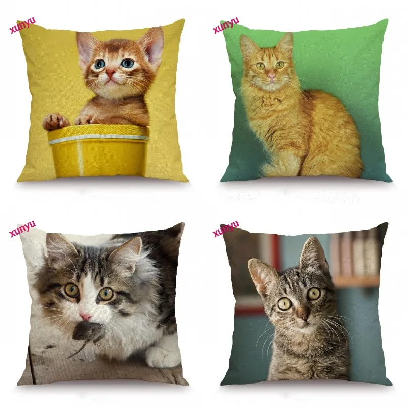 XUNYU Fun Cat Cushion Cover Cute Animal Pillowcase Kids Room Decorative Throw Pillow Cover for Sofa Bedroom 45x45cm BT036
XUNYU Fun Cat Cushion Cover Cute Animal Pillowcase Kids Room Decorative Throw Pillow Cover for Sofa Bedroom 45x45cm BT036