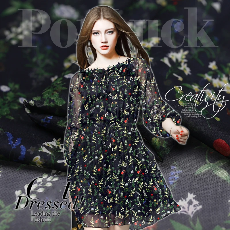 Pure silk chiffon - delightful weather and beautiful prospects of silk fabrics beach dress skirt wide thin chiffon fabric
Pure silk chiffon - delightful weather and beautiful prospects of silk fabrics beach dress skirt wide thin chiffon fabric