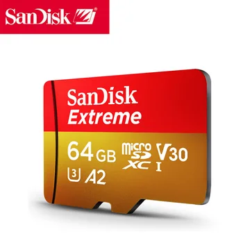 Sandisk Original Micro SD Card Memory TF Flash Cards Extreme 64GB microSDXC A2 U3 V30 For car Smartphone Camera with sd adapter
Sandisk Original Micro SD Card Memory TF Flash Cards Extreme 64GB microSDXC A2 U3 V30 For car Smartphone Camera with sd adapter
