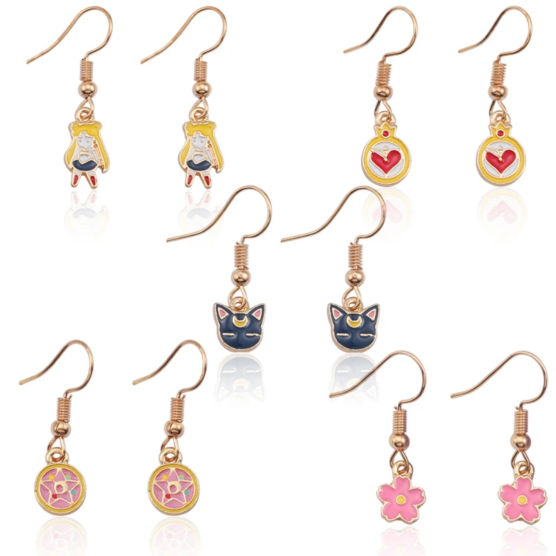 Sailor Moon Earrings Star Heart Earring For Women Animal Pretty Cute Cartoon Earring Girl Kids Piercing Jewelry Trinket Gift
Sailor Moon Earrings Star Heart Earring For Women Animal Pretty Cute Cartoon Earring Girl Kids Piercing Jewelry Trinket Gift