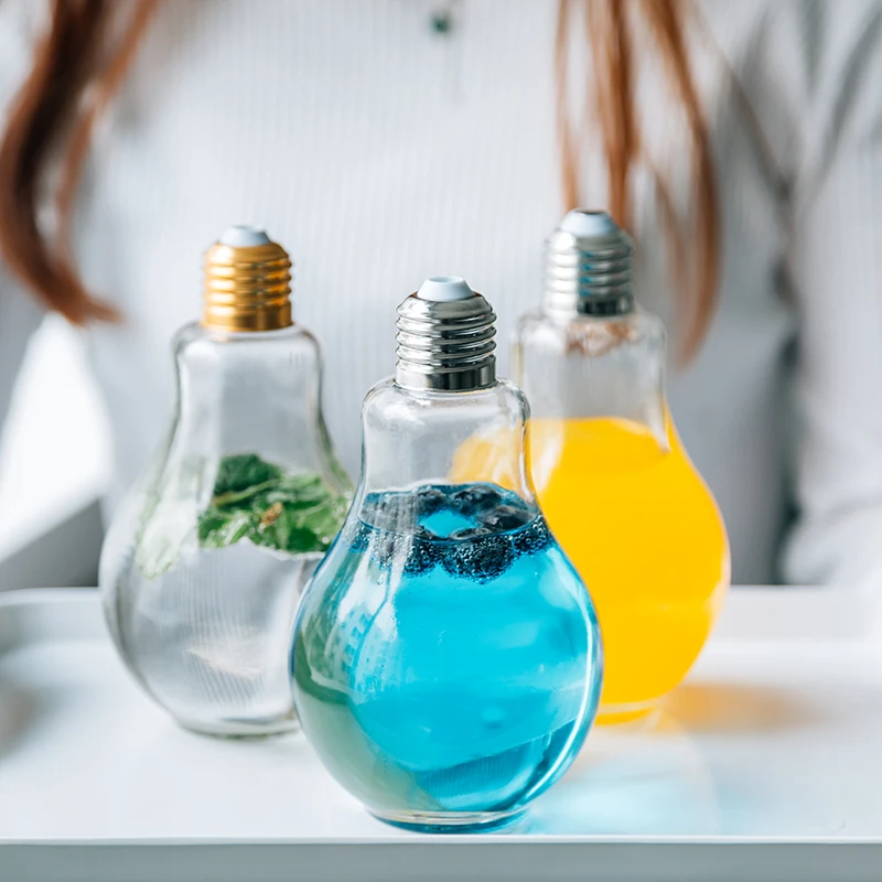 Innovative Summer Light Bulb Glass Cup Cute Transparent Fruit Juice Milk Student Portable Drink Cup Leak-Proof Bulb Water Bottle
Innovative Summer Light Bulb Glass Cup Cute Transparent Fruit Juice Milk Student Portable Drink Cup Leak-Proof Bulb Water Bottle