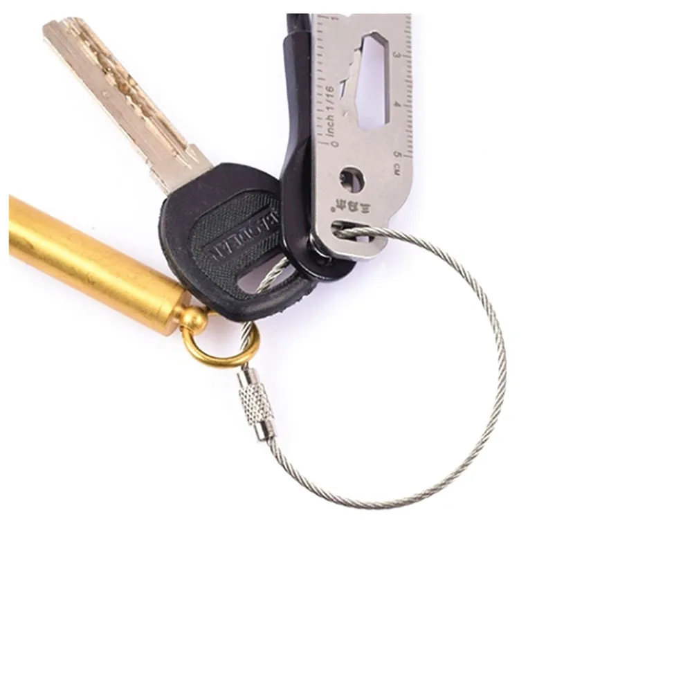 10Pcs/set Keychain Tag Rope Stainless Steel Wire Cable Loop Outdoor Screw Lock Gadget Ring Key Keyring Circle Camp Luggage
10Pcs/set Keychain Tag Rope Stainless Steel Wire Cable Loop Outdoor Screw Lock Gadget Ring Key Keyring Circle Camp Luggage