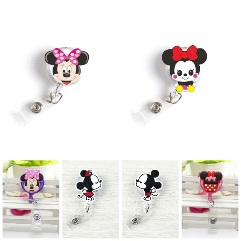 Cartoon Mickey Minnie Retractable Badge Holder Reel Lanyards Student Nurse Name Id Card Holder Plastic Office Chest Card
Cartoon Mickey Minnie Retractable Badge Holder Reel Lanyards Student Nurse Name Id Card Holder Plastic Office Chest Card