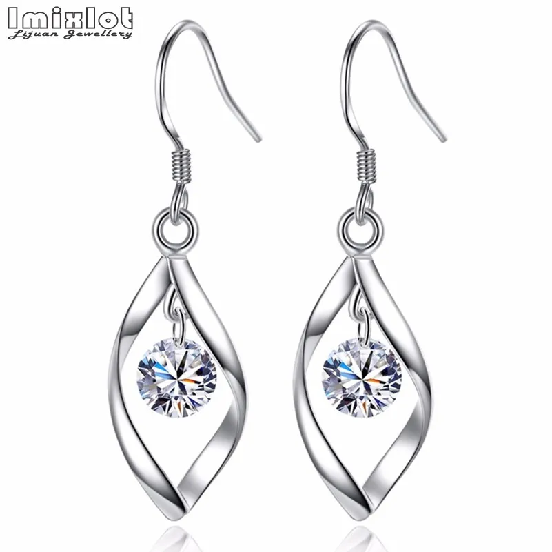 1 pair Fashion Silver Plated Austrian Crystal Zircon Sprout WaterDrop Bud Earrings Women Jewelry boucles d'oreilles pendantes
1 pair Fashion Silver Plated Austrian Crystal Zircon Sprout WaterDrop Bud Earrings Women Jewelry boucles d'oreilles pendantes