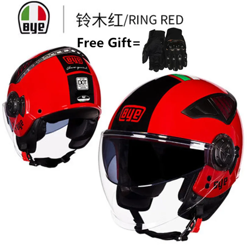 BYE brands open face helmet motorcycle 2018 double visors Racing Design Rogue helmets DOT Approved red color
BYE brands open face helmet motorcycle 2018 double visors Racing Design Rogue helmets DOT Approved red color