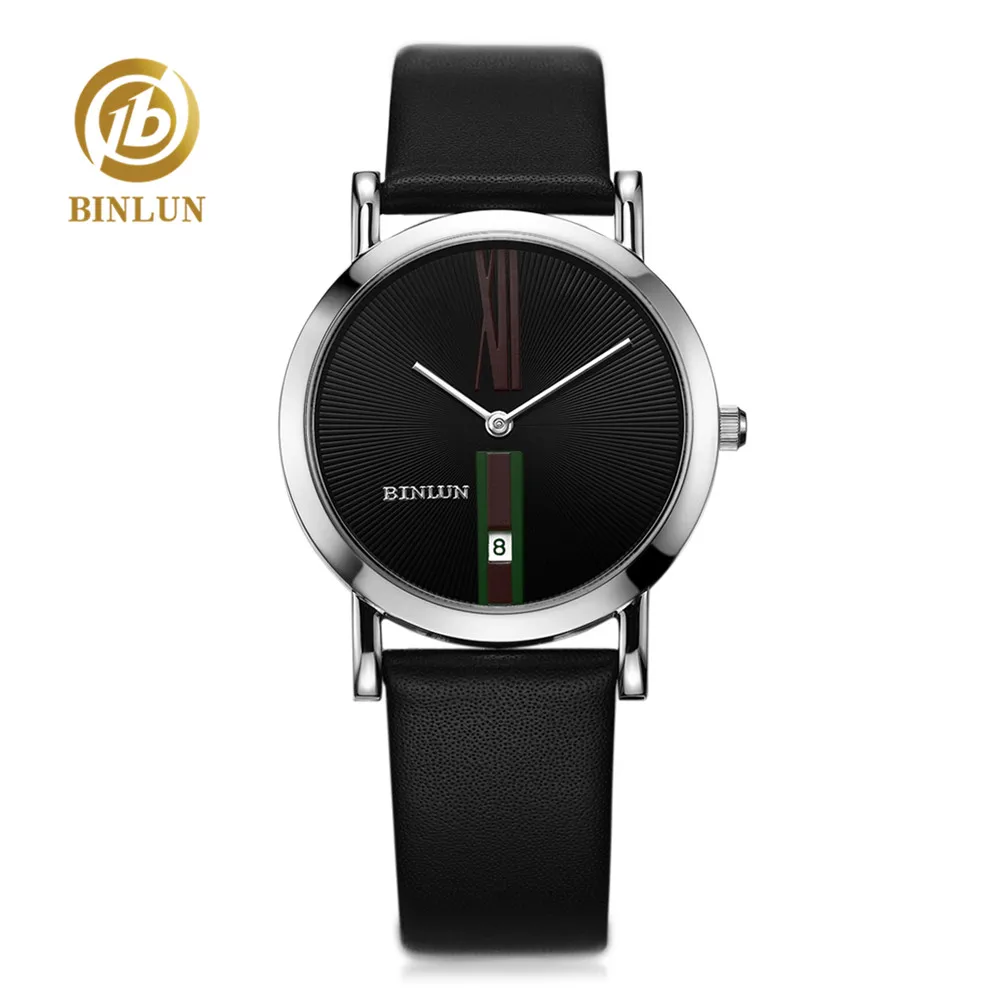 BINLUN Men Ultra Thin Quartz Watch Silver Genuine Leather Strap Men's Watch 2018 New Waterproof Luxury Man's Quartz Wrist Clock
BINLUN Men Ultra Thin Quartz Watch Silver Genuine Leather Strap Men's Watch 2018 New Waterproof Luxury Man's Quartz Wrist Clock