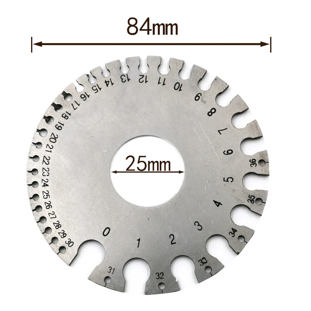 Stainless Steel 0-36 Round AWG SWG Wire Thickness Ruler Gauge Diameter Measurer Tool#15
Stainless Steel 0-36 Round AWG SWG Wire Thickness Ruler Gauge Diameter Measurer Tool#15