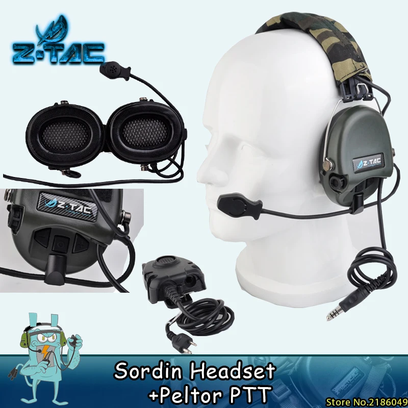 Z Tactical Airsofte Sordin Headset With Airsoft Peltor PTT Midland KEN arsoft Z111 FG Z112
Z Tactical Airsofte Sordin Headset With Airsoft Peltor PTT Midland KEN arsoft Z111 FG Z112