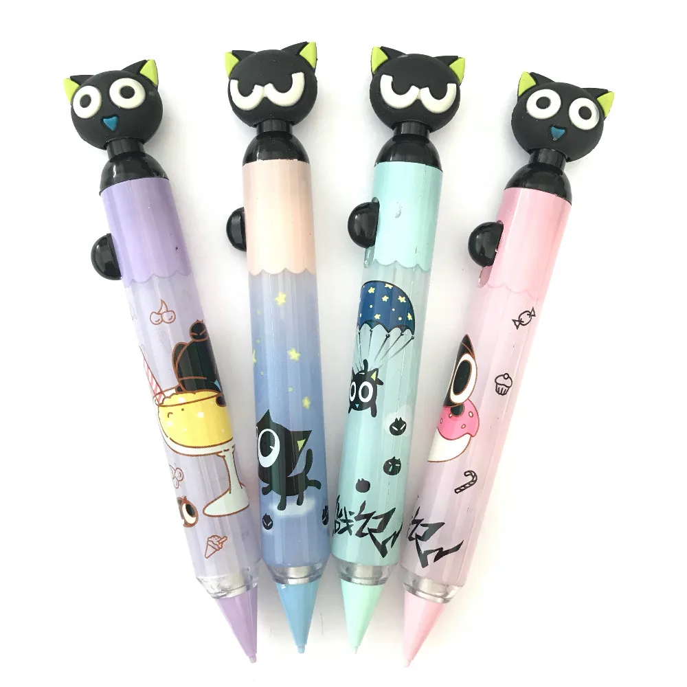 Lytwtw's 1 Piece Kawaii Black Cat Silicone Head Press Automatic Mechanical Pencil School Supply Student Stationery 0.5mm Gift
Lytwtw's 1 Piece Kawaii Black Cat Silicone Head Press Automatic Mechanical Pencil School Supply Student Stationery 0.5mm Gift
