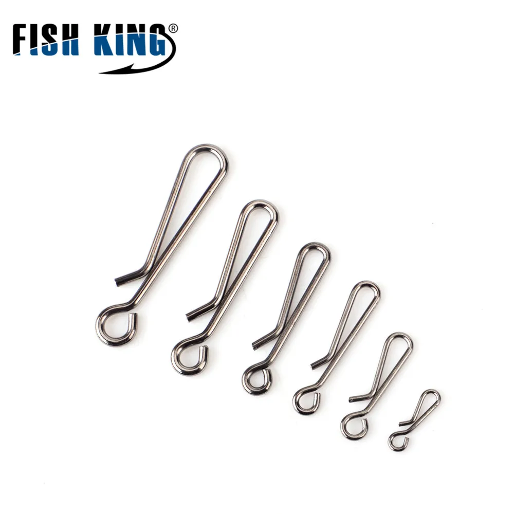 FISH KING 5PCS/Lot 1 Pack 0#-6# Stainless Steel Fishing Swivel Hanging Snap Hook Lure Connector Terminal Fishing Tackle
FISH KING 5PCS/Lot 1 Pack 0#-6# Stainless Steel Fishing Swivel Hanging Snap Hook Lure Connector Terminal Fishing Tackle