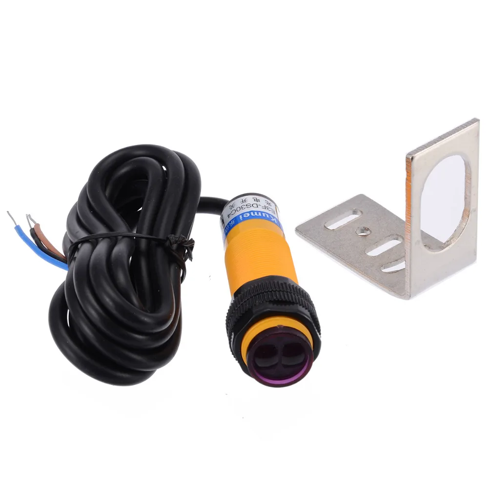 1pc Mayitr Electric Photoelectric Sensor Switch Adjustable Infrared Proximity Switch NPN NO with Bracket 300mA 
1pc Mayitr Electric Photoelectric Sensor Switch Adjustable Infrared Proximity Switch NPN NO with Bracket 300mA