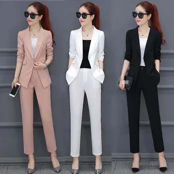 2019 New 2 Piece Set Women Pants Suits Cardigan Trousers Autumn Plus Size Office Women Pant Suits
2019 New 2 Piece Set Women Pants Suits Cardigan Trousers Autumn Plus Size Office Women Pant Suits
