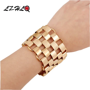 LZHLQ Fashion Punk Wide Cuff Bracelet Jewelry Retro Trendy Women Geometric Splice Chain Bracelets Plated Heavy Metal Accessories
LZHLQ Fashion Punk Wide Cuff Bracelet Jewelry Retro Trendy Women Geometric Splice Chain Bracelets Plated Heavy Metal Accessories