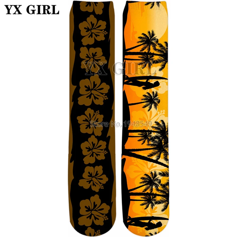 YX GIRL Drop shipping 2018 summer New style Fashion Men's women's socks Surfer 3D Print Knee-High Socks
YX GIRL Drop shipping 2018 summer New style Fashion Men's women's socks Surfer 3D Print Knee-High Socks