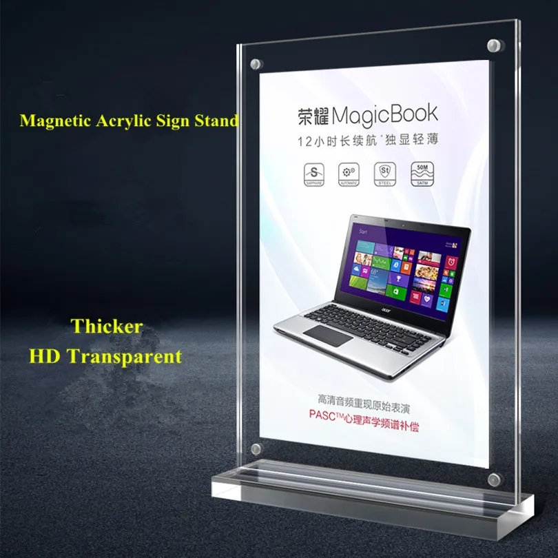 A4 210*297mm Acrylic Magnetic Sign Holder Display Stand Frame For Poster Picture Paper Menu Advertising Display
A4 210*297mm Acrylic Magnetic Sign Holder Display Stand Frame For Poster Picture Paper Menu Advertising Display