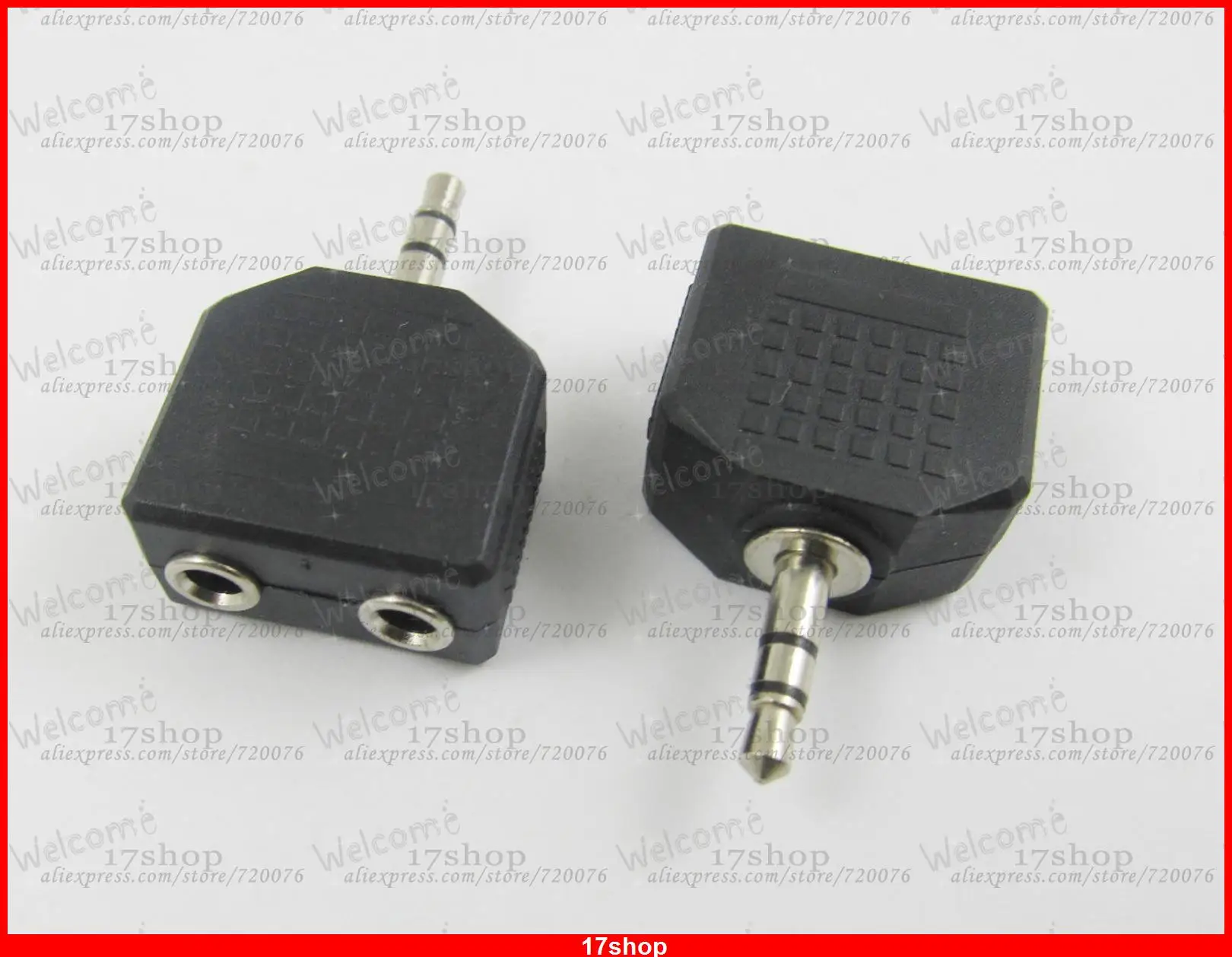 20pcs x 3.5mm 1/8" Male Plug Stereo to Dual 3.5mm Female Stereo Y Earphone Audio Adapter
20pcs x 3.5mm 1/8" Male Plug Stereo to Dual 3.5mm Female Stereo Y Earphone Audio Adapter