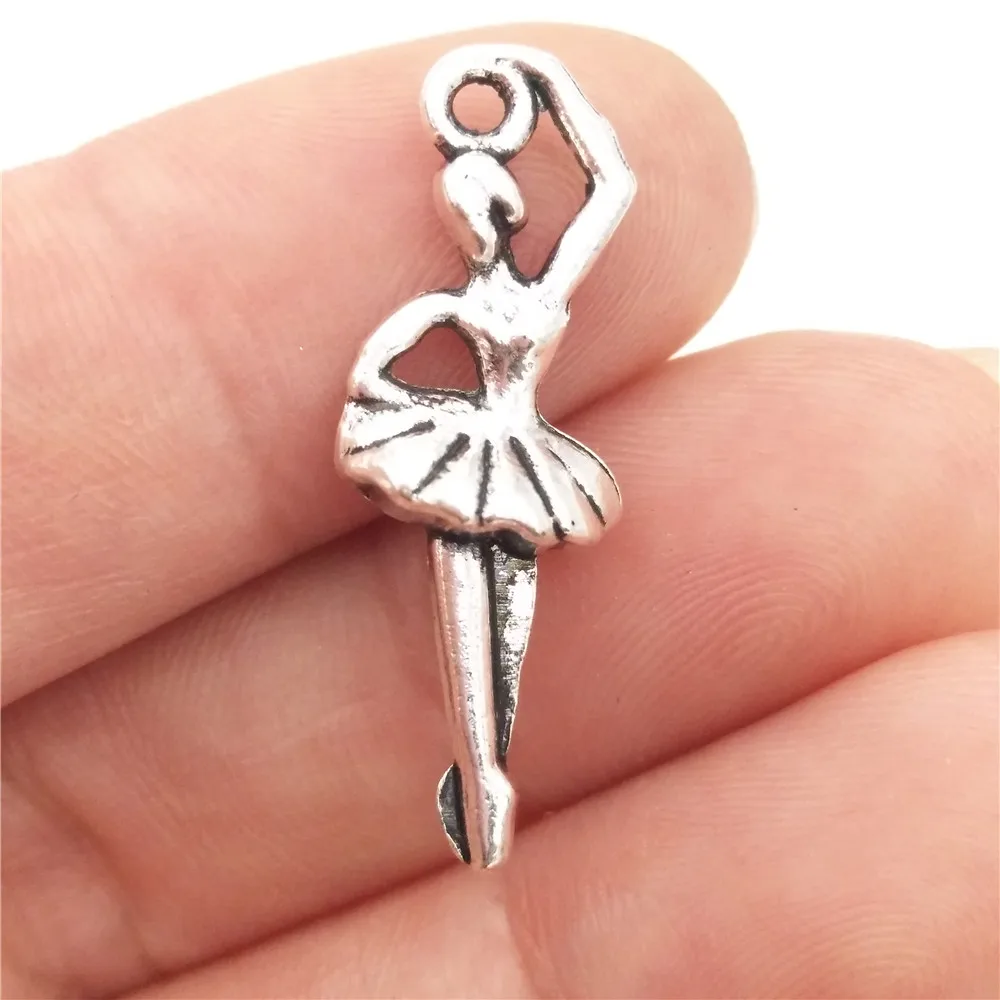 BULK 30pcs Lots Zinc Alloy Antique Silver Plated Dancing Ballerina Charms Stick Figure Pendant for 9*26mm 1.3g
BULK 30pcs Lots Zinc Alloy Antique Silver Plated Dancing Ballerina Charms Stick Figure Pendant for 9*26mm 1.3g