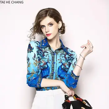 2019 New Fashion High Quality Women Clothing Tops Blouses & Shirts Casual Print Long Sleeve Vintage Slim Shirt
2019 New Fashion High Quality Women Clothing Tops Blouses & Shirts Casual Print Long Sleeve Vintage Slim Shirt