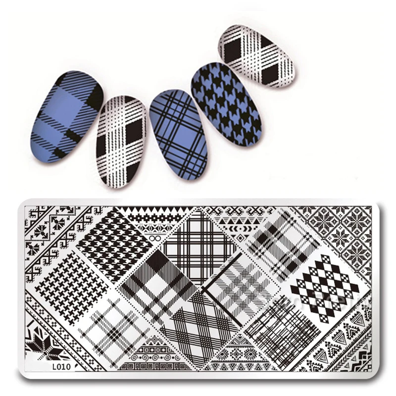 1 Pc Rectangle Nail Art Stamp Template 12*6cm Rectangle Stylish Checked Design Image Plate
1 Pc Rectangle Nail Art Stamp Template 12*6cm Rectangle Stylish Checked Design Image Plate