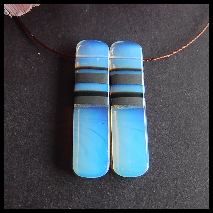 Christmas gifts Opalite,Hematite,Obsidian fashion woman Earring Bead,Charms Women Jewelry Gift Gem Customized 38x9x4mm,7.5g
Christmas gifts Opalite,Hematite,Obsidian fashion woman Earring Bead,Charms Women Jewelry Gift Gem Customized 38x9x4mm,7.5g