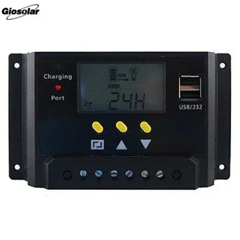 Giosolar 48V 24V 12V Auto Solar Panel Battery Charge Controller 30A 20A PWM LCD Display Solar Collector Regulator with Dual USB
Giosolar 48V 24V 12V Auto Solar Panel Battery Charge Controller 30A 20A PWM LCD Display Solar Collector Regulator with Dual USB