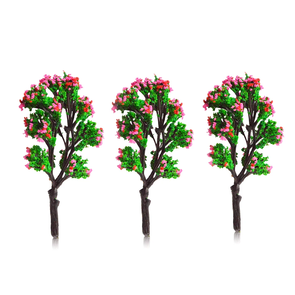 8cm colorful model flower miniature trees HO N scale for train railway scenery layout
8cm colorful model flower miniature trees HO N scale for train railway scenery layout