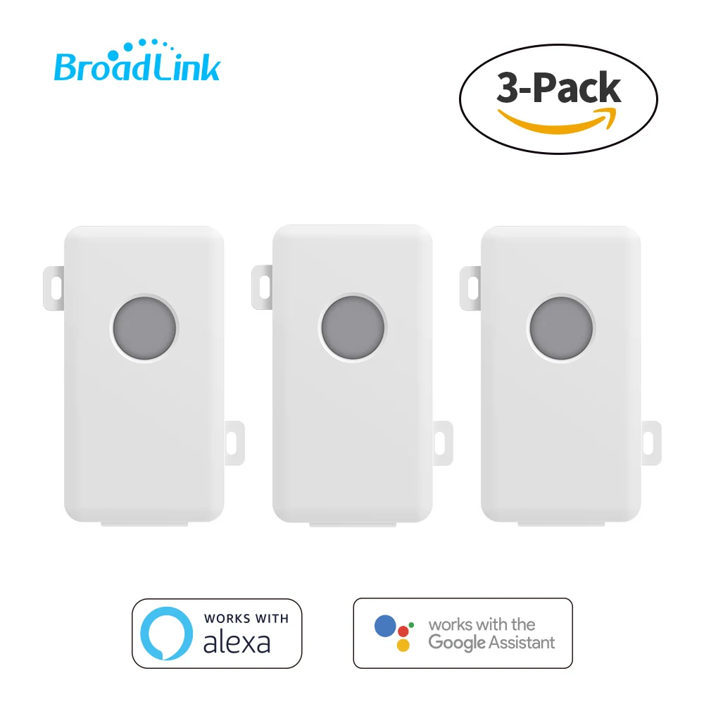 3-Pack BroadLink Wifi Switch, DIY Wi-Fi Control Box for Smart Home Solution, Remote Voice Control by Google Home and Alexa
3-Pack BroadLink Wifi Switch, DIY Wi-Fi Control Box for Smart Home Solution, Remote Voice Control by Google Home and Alexa