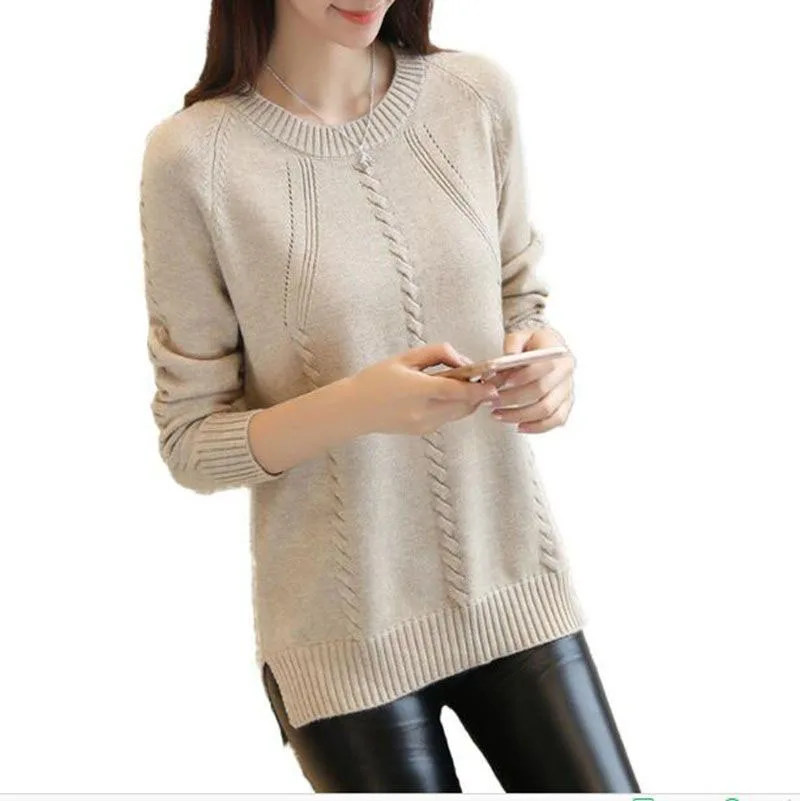 2019 autumn Winter women's long-sleeve O Neck pullover sweater female loose sweater short design basic shirt outerwear top
2019 autumn Winter women's long-sleeve O Neck pullover sweater female loose sweater short design basic shirt outerwear top