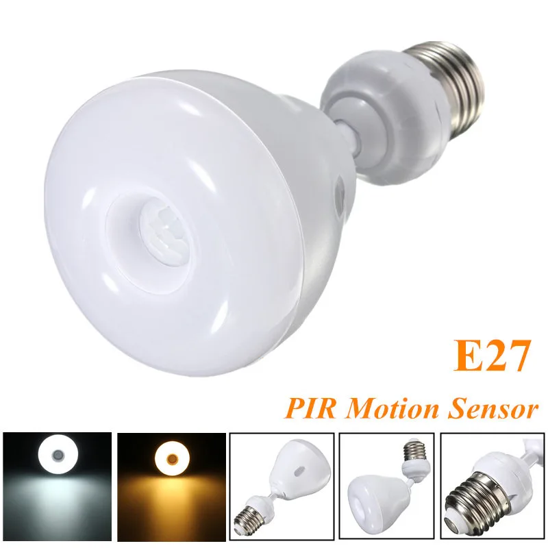 LED Light Bulb E27 5W 2835 3528 SMD 29led Infrared IR PIR Auto Motion Sensor Lamp Spotlight Bulb Warm Pure White AC85-265V
LED Light Bulb E27 5W 2835 3528 SMD 29led Infrared IR PIR Auto Motion Sensor Lamp Spotlight Bulb Warm Pure White AC85-265V