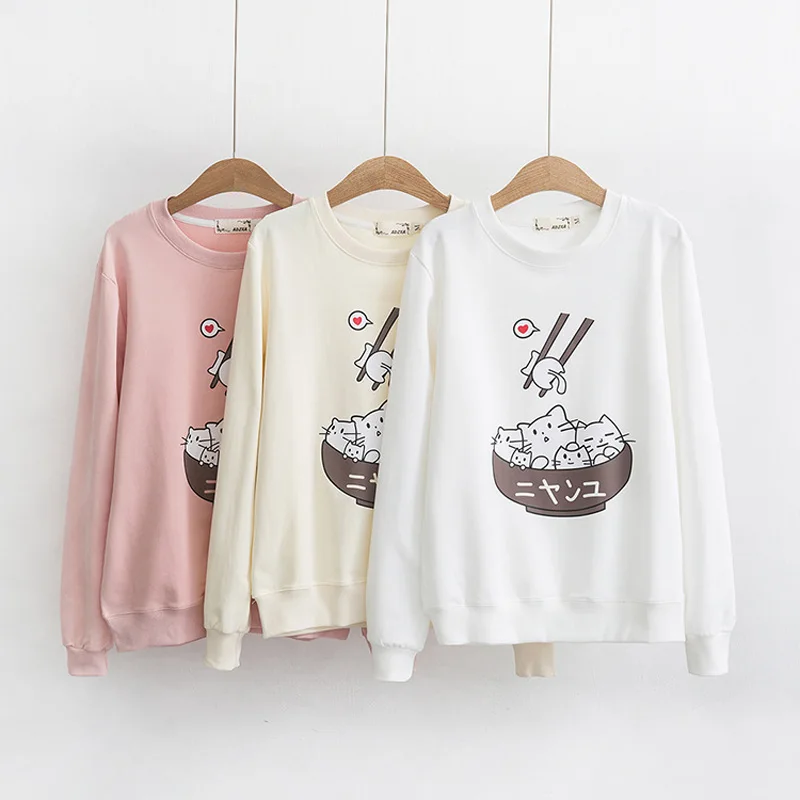 Cute Cats Pattern Printed Hoodies Sweatshirts Women Pullovers Girls Funny Sweatshirts Casual Spring Hoodies Tops
Cute Cats Pattern Printed Hoodies Sweatshirts Women Pullovers Girls Funny Sweatshirts Casual Spring Hoodies Tops
