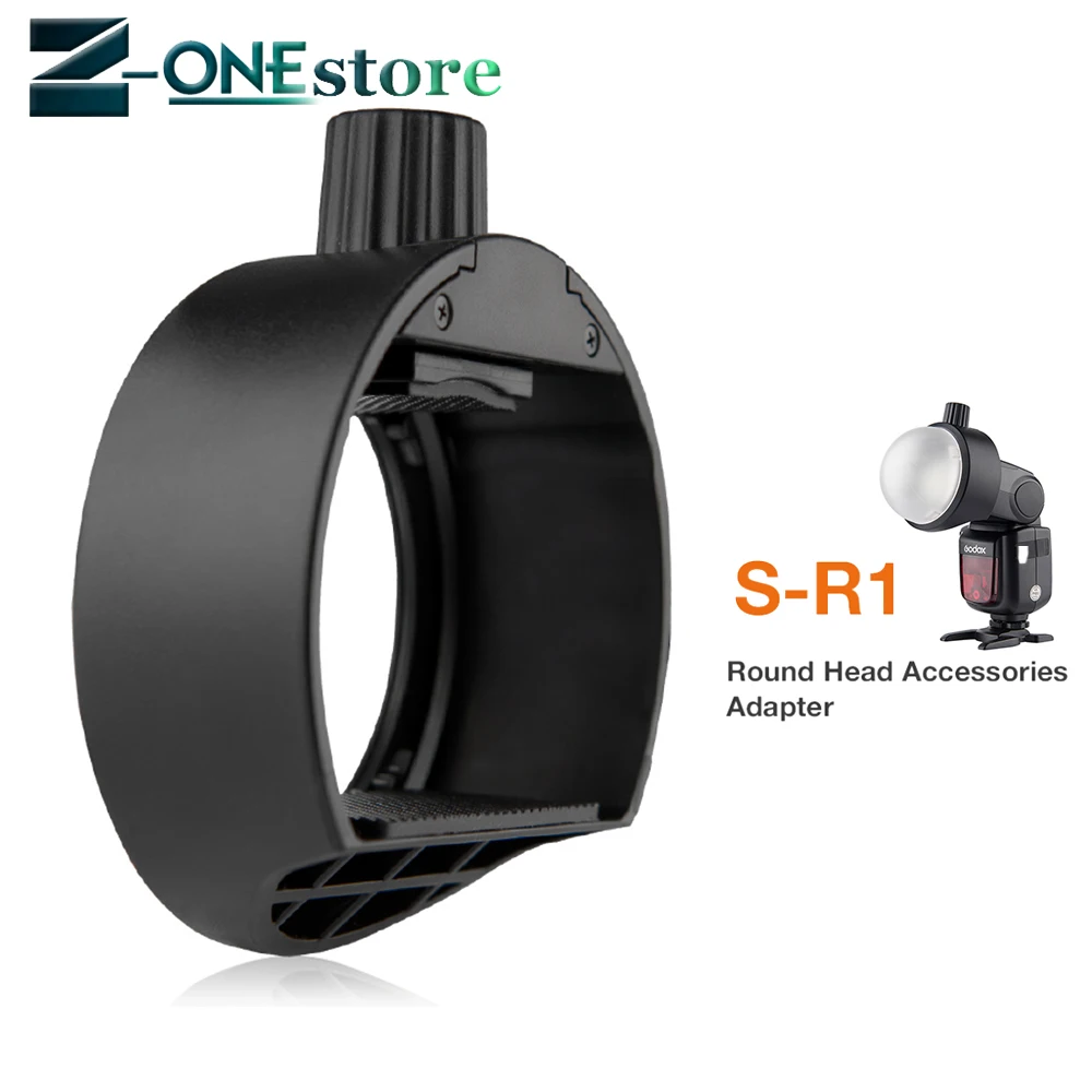Godox S-R1 Flash Speedlight Adapter AK-R1 Adapter Ring for Godox TT685 V860II V350 TT600 Yongnuo Canon Nikon Sony Flash
Godox S-R1 Flash Speedlight Adapter AK-R1 Adapter Ring for Godox TT685 V860II V350 TT600 Yongnuo Canon Nikon Sony Flash