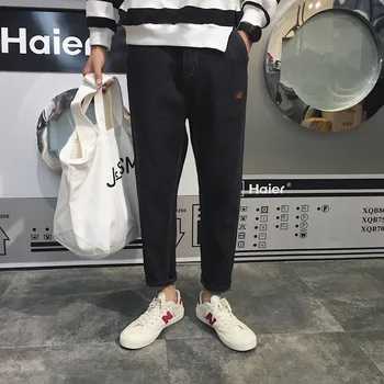 2019 body, trousers, men's Korean version of the trend, pure color jeans, nine-piece trousers, winter trousers, men's trousers.
2019 body, trousers, men's Korean version of the trend, pure color jeans, nine-piece trousers, winter trousers, men's trousers.