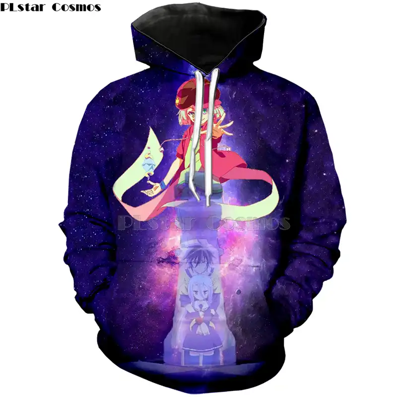 purple anime hoodie