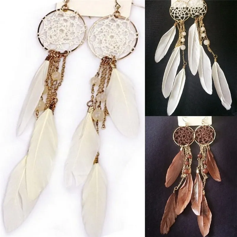 pendientes etnicos largos