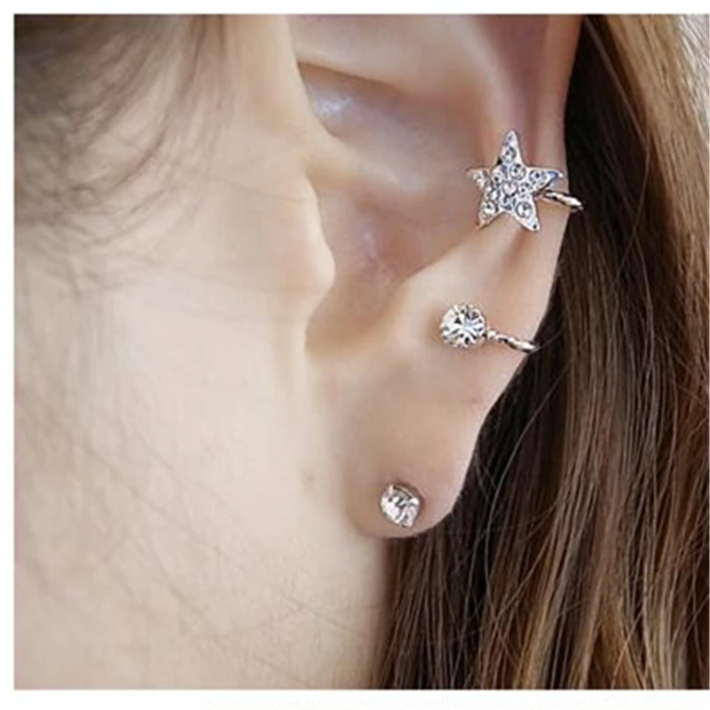 2018 Fashion Original Design Sweet Unique Five-pointed Star Brincos oorbellen Ear Clip Crystal Stud Earrings For Women Jewelry
2018 Fashion Original Design Sweet Unique Five-pointed Star Brincos oorbellen Ear Clip Crystal Stud Earrings For Women Jewelry