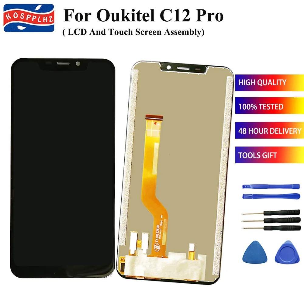 For OUKITEL C12 PRO LCD Display+Touch Screen 100% Original Tested LCD Digitizer Glass Panel Replacement For OUKITEL C12PRO+Tools
For OUKITEL C12 PRO LCD Display+Touch Screen 100% Original Tested LCD Digitizer Glass Panel Replacement For OUKITEL C12PRO+Tools