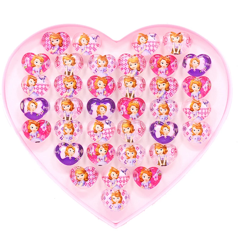 20pcs Lovely Mix Color Cartoon princess rings Sofia the first Girls Children kids baby Ring birthday party friendship gift
20pcs Lovely Mix Color Cartoon princess rings Sofia the first Girls Children kids baby Ring birthday party friendship gift