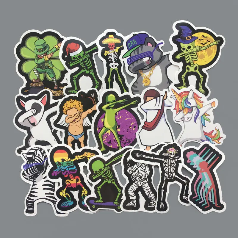 AQK 16Pcs/Lot Cool DBA Hiphop Dabbing Stickers Cartoon Zebra Graffiti Sticker Pack For Skateboard Luggage Laptop Notebook Guitar
AQK 16Pcs/Lot Cool DBA Hiphop Dabbing Stickers Cartoon Zebra Graffiti Sticker Pack For Skateboard Luggage Laptop Notebook Guitar
