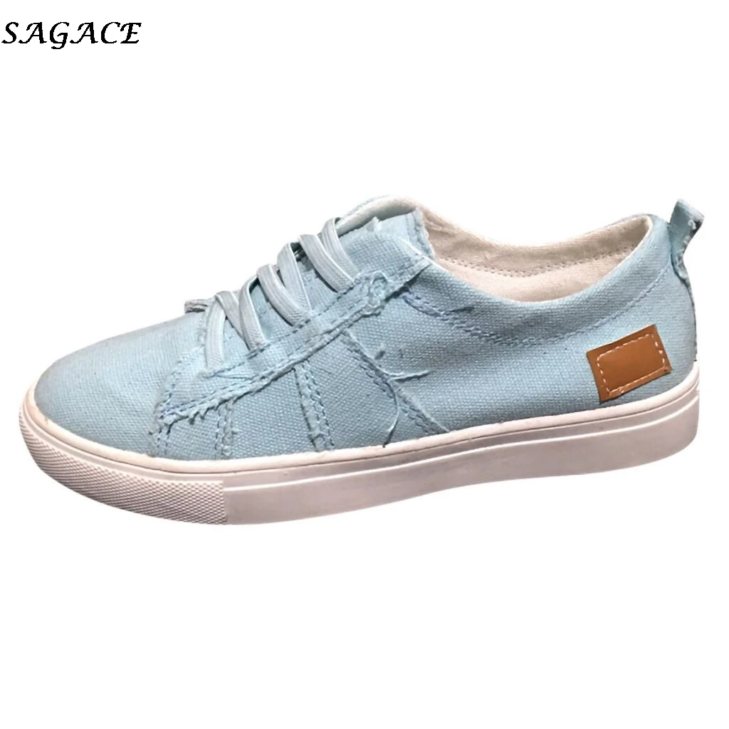 SAGACE women flat shoes Summer Casual Single Shoe Low-Heeled Leisure Round Toe Denim Cloth Lace-Up soft walking shoes woman #30
SAGACE women flat shoes Summer Casual Single Shoe Low-Heeled Leisure Round Toe Denim Cloth Lace-Up soft walking shoes woman #30