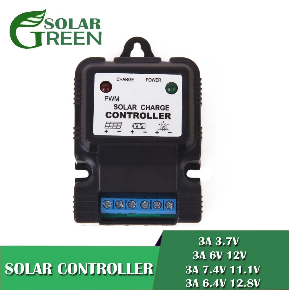 3A PWM Battery Charger Solar cell panel Charge Controller li Li-ion lithium LiFePO4 batteries regulator 3.2V 3.7V 11.1V 6V 12V
3A PWM Battery Charger Solar cell panel Charge Controller li Li-ion lithium LiFePO4 batteries regulator 3.2V 3.7V 11.1V 6V 12V