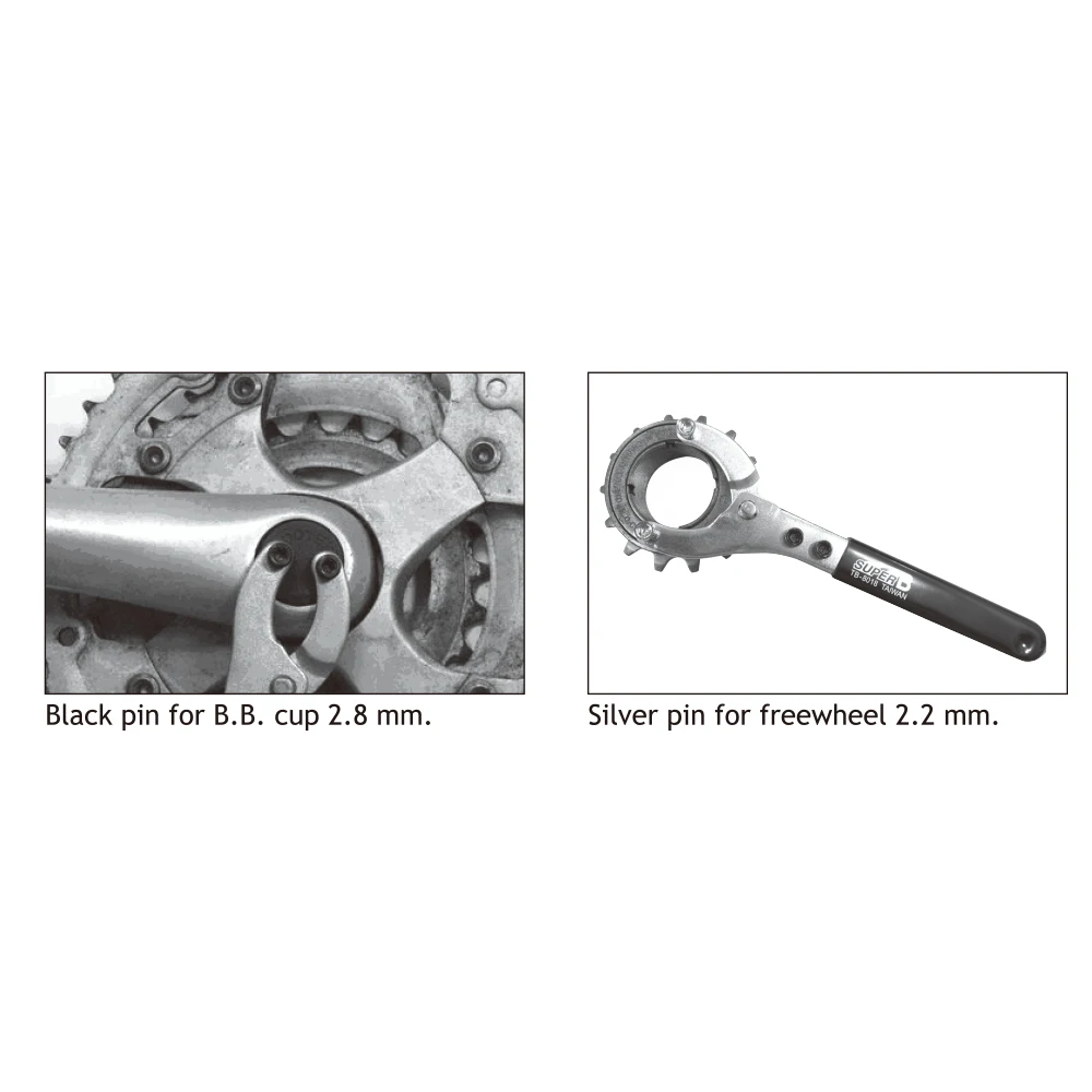 super b TB-8018 BB cup and freewheel tool Bottom Crank tool 2.8 mm for BB cup 2.2 mm for freewheel bike tool
super b TB-8018 BB cup and freewheel tool Bottom Crank tool 2.8 mm for BB cup 2.2 mm for freewheel bike tool