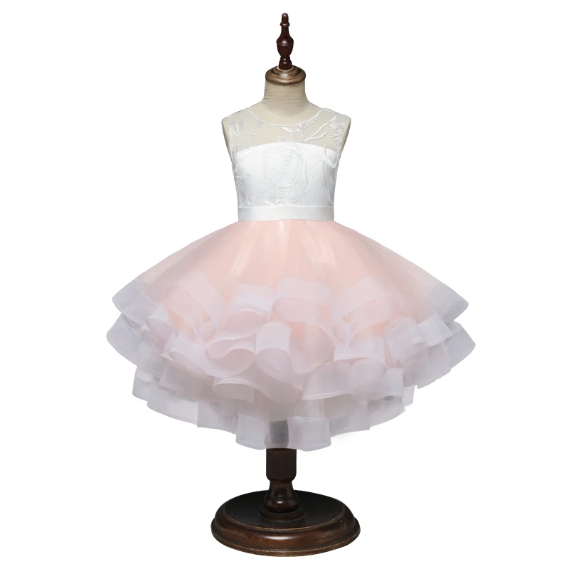 2019 New Tutu Girls Dress Princess Wedding Party Prom Gown Cute Children Evening Clothing Tule Kids Dresses For Girls 8 Years (3)