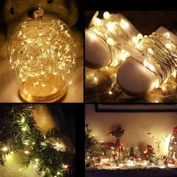 3M LED Christmas Garland LED Silver Wire String Fairy Lights Waterproof Christmas Lights Decoration for Wedding Party Decoration
3M LED Christmas Garland LED Silver Wire String Fairy Lights Waterproof Christmas Lights Decoration for Wedding Party Decoration