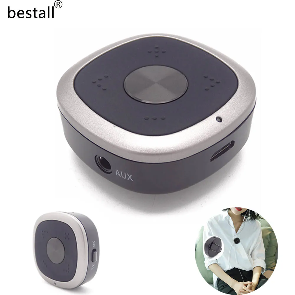 Bestall 2-in-1 Bluetooth Receiver Transmitter Wireless 3.5mm Audio Adapter with Volume Control with Mic,aptX Low Latency
Bestall 2-in-1 Bluetooth Receiver Transmitter Wireless 3.5mm Audio Adapter with Volume Control with Mic,aptX Low Latency